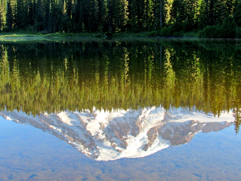 Reflection Lakes at Mt. Rainier NP in Washington