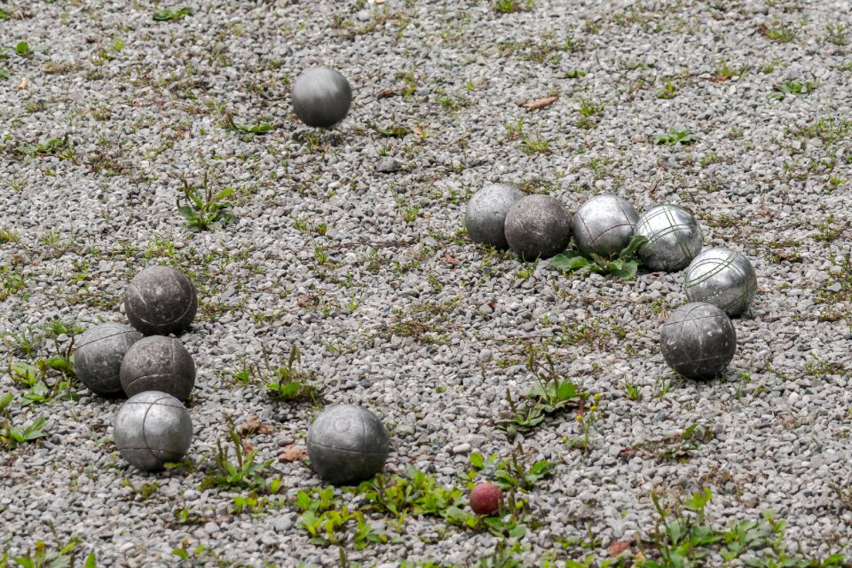 Boule pebble pétanque