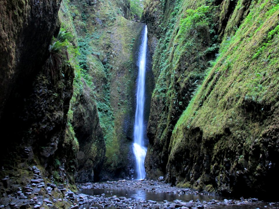 Oneonta Gorge at Columbia River Gorge in OR