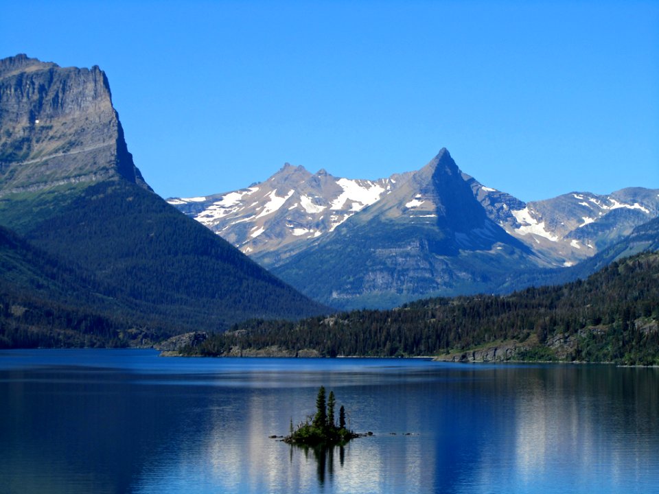 St. Mary Lake at Glacier NP in MT