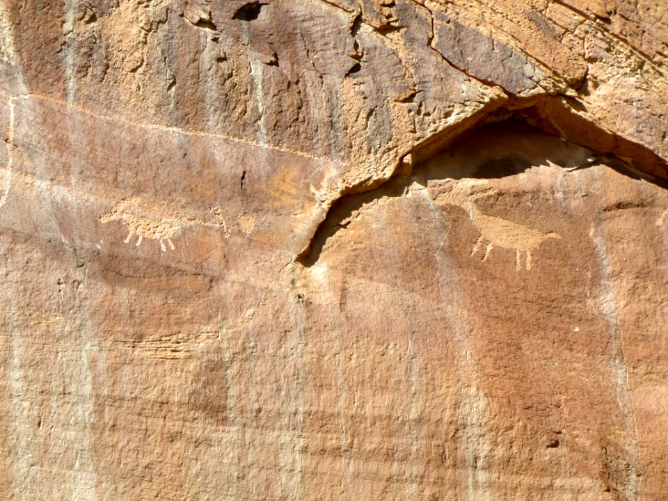 Petroglyphs at Capitol Reef NP in Utah