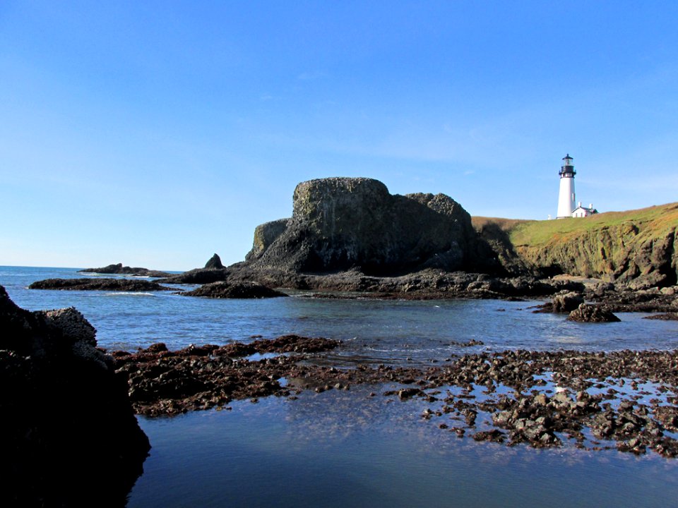 Lighthouse at Yaquina Head in OR