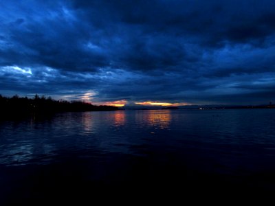 Sunrise at Columbia River and Mt. Hood