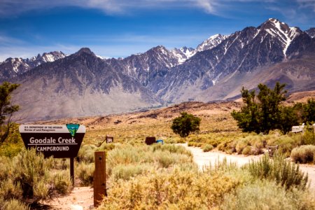 Goodale campground sign