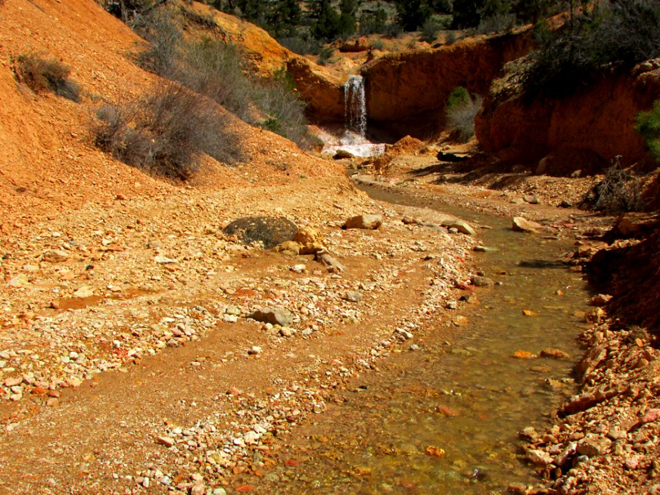Waterfall at Bryce Canyon NP in Utah
