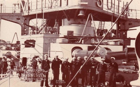 On board the USS Minnesota in Sydney, N.S.W. - 1908