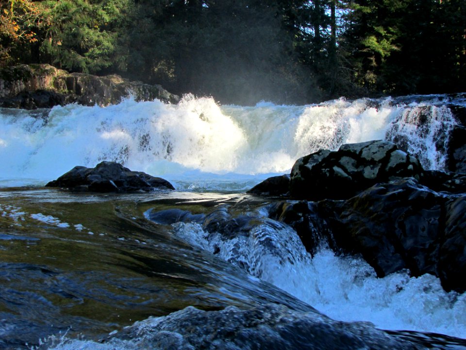 Lucia Falls Park at Lewis River in Washington