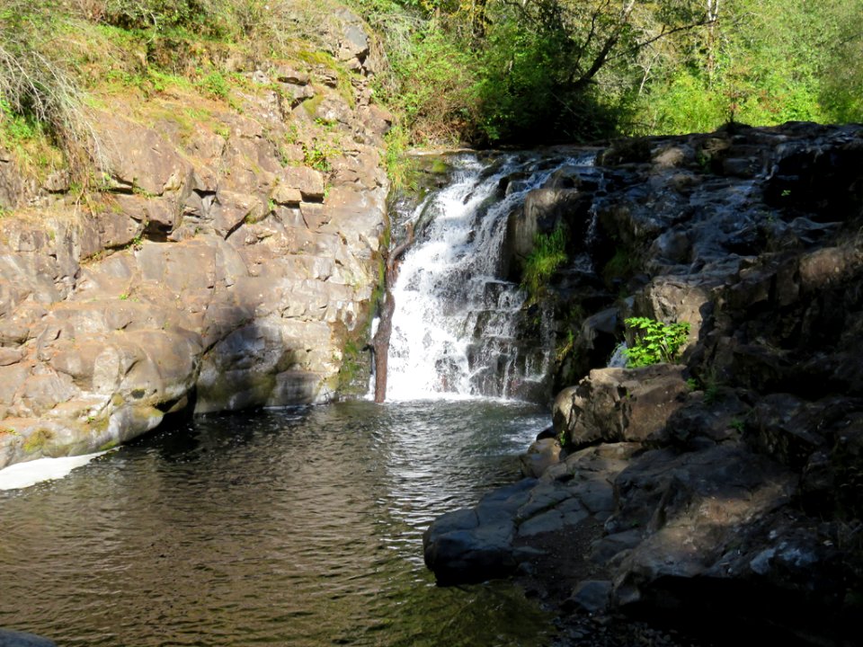 Moulton Falls Park at Lewis River in WA