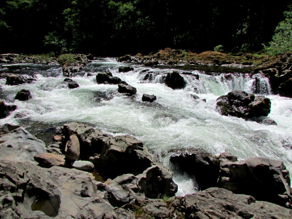 Moulton Falls Park at Lewis River in WA