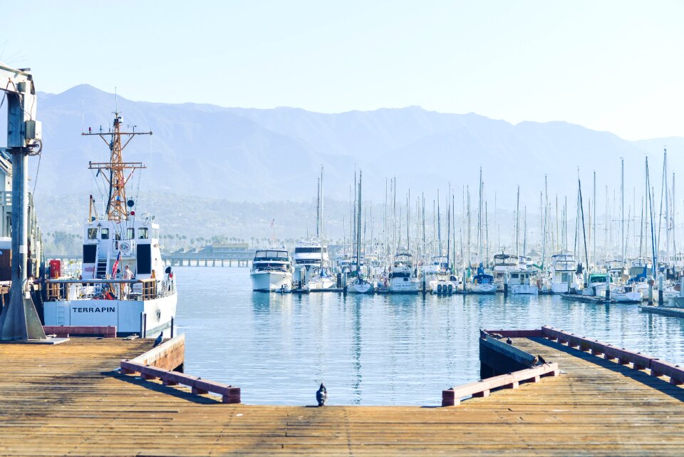 Port harbor sailboats
