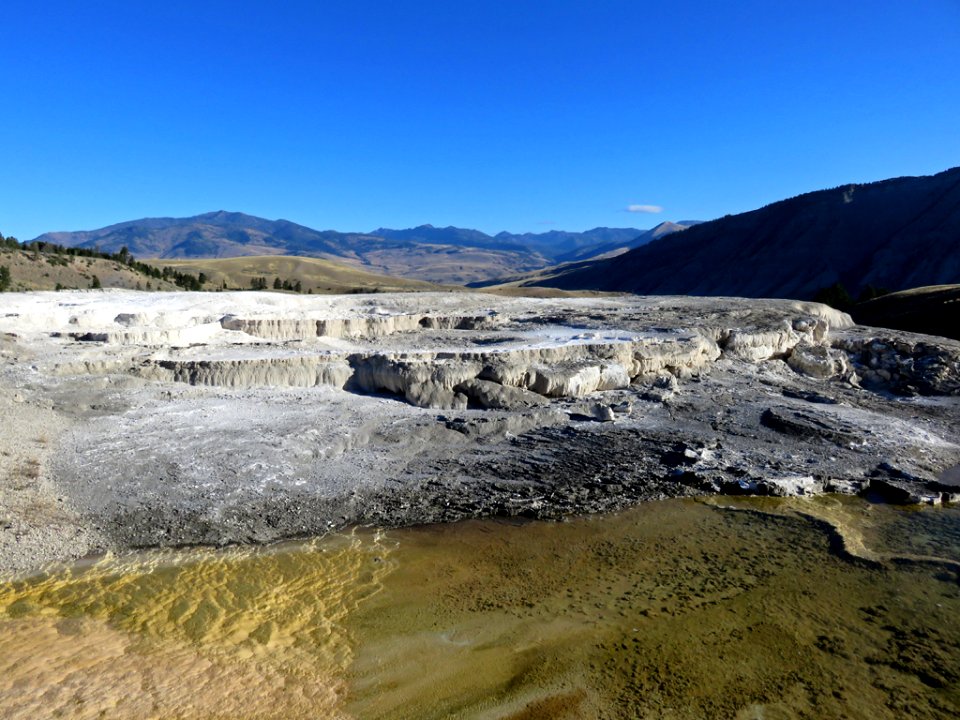 Hot Springs at Yellowstone NP in Wyoming