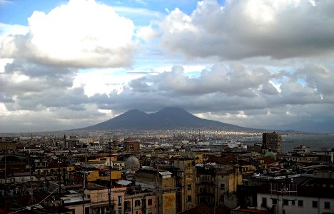 View of Naples with Vesuvius