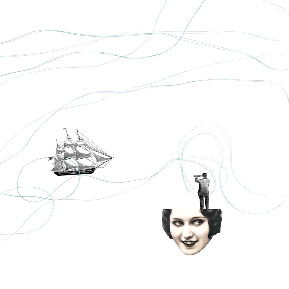 Se anuncia entre los dos tiempo inestable. #Collageconcanciones #partemeteorologico #sabina #stormyweather #collage #ilustration #contemporarycollage