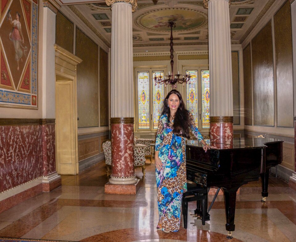 Female piano antiques