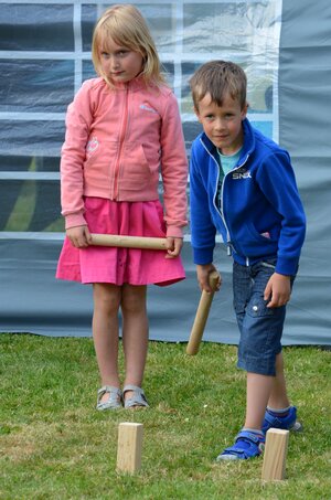 Game people viking kubb