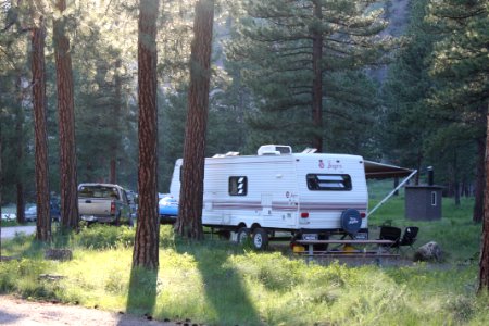 Fifth Wheel RV Trailer camping photo