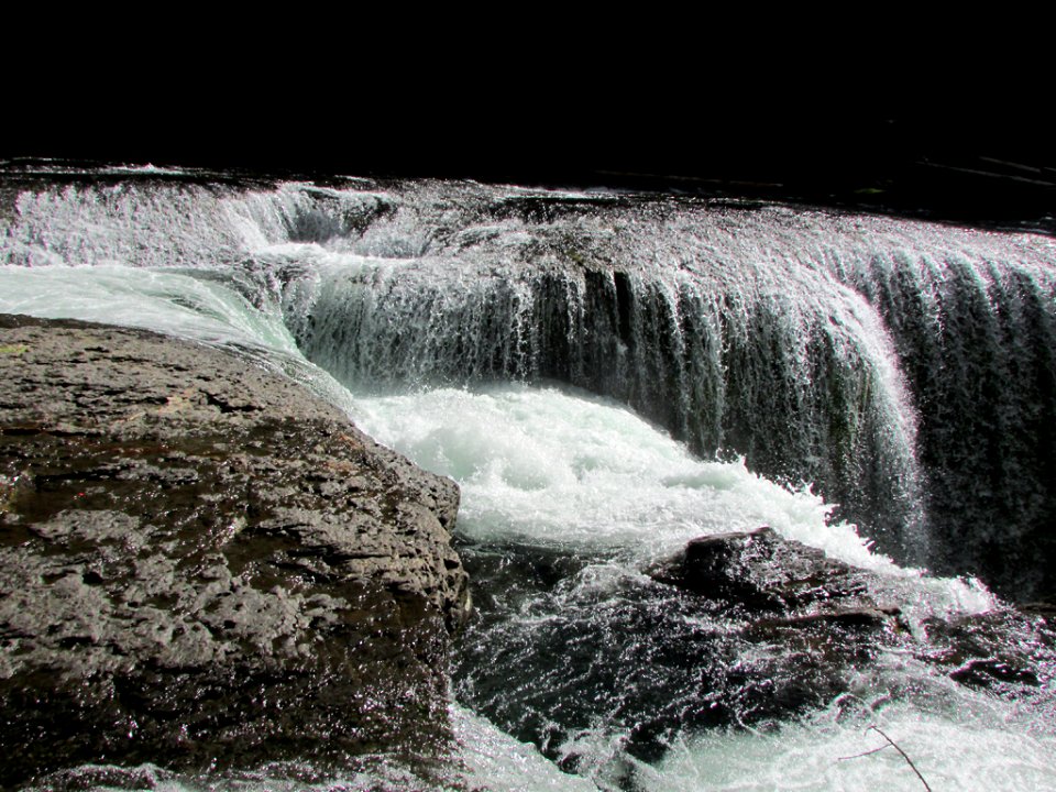 Lower Lewis River Falls in WA