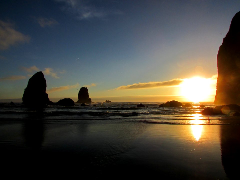 Cannon Beach at Pacific Coast in OR