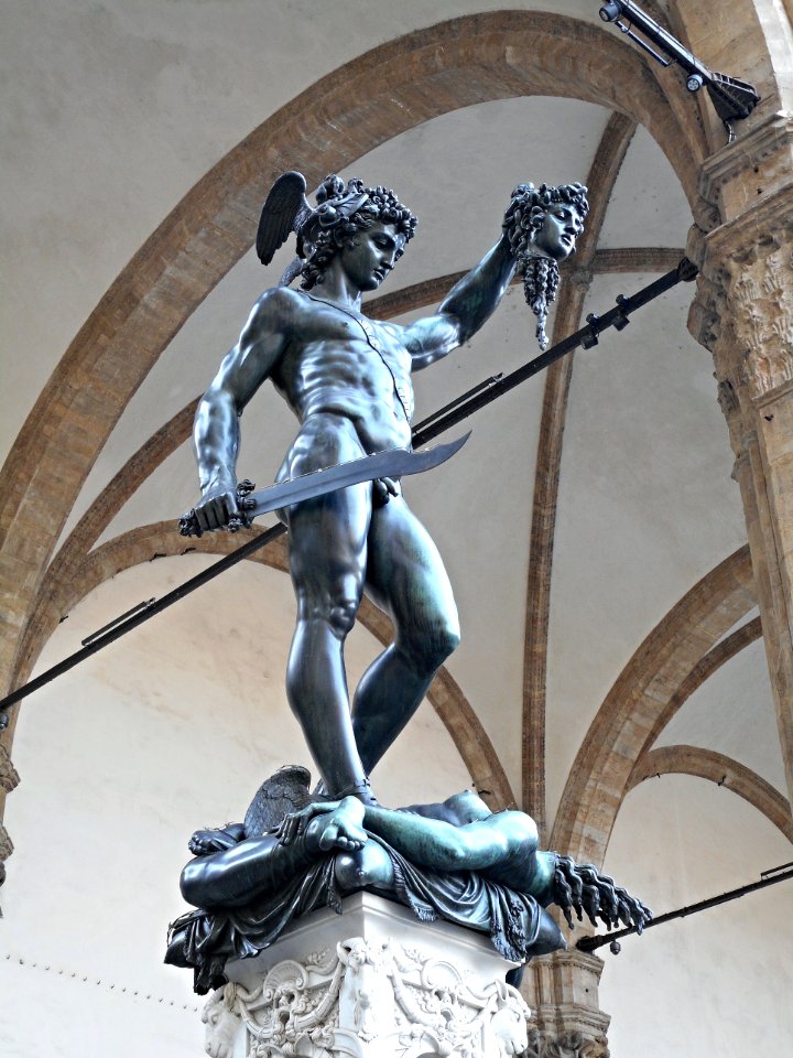 Perseus with Medusa's head (1554) by Benvenuto Cellini (Florence 1500-Florence 1771) - Loggia della Signoria in Florence