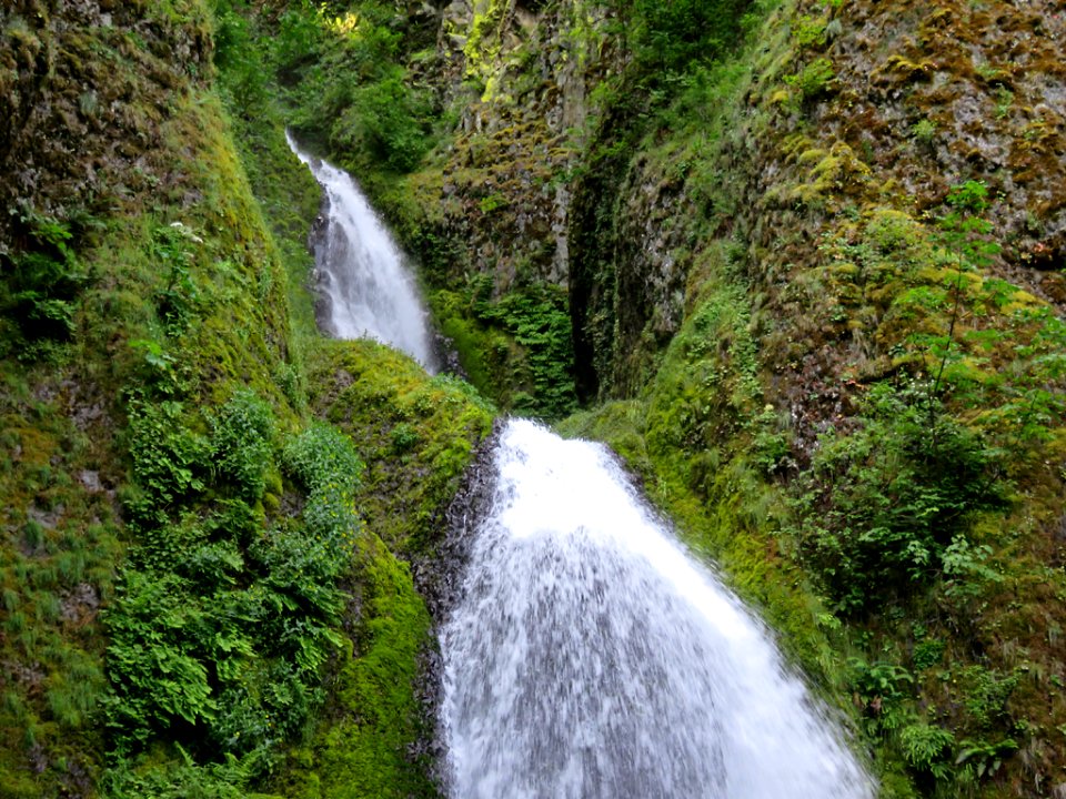 Wahkeena Falls at Columbia River Gorge in Oregon
