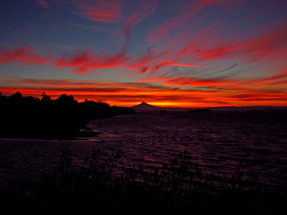 Sunrise at Columbia River in Vancouver, WA