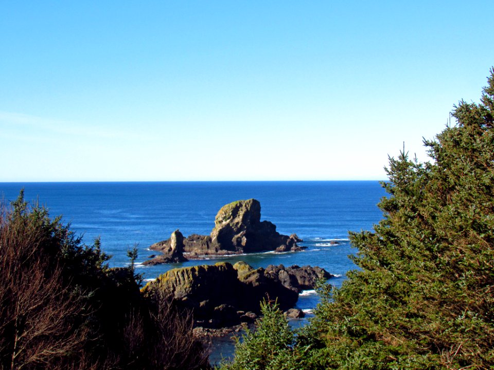 Ecola State Park at Pacific Coast in OR