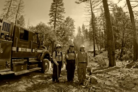 A Forester, a Fire Ecologist and a Fire Mit-Ed Specialist, Mother Load Field Office photo