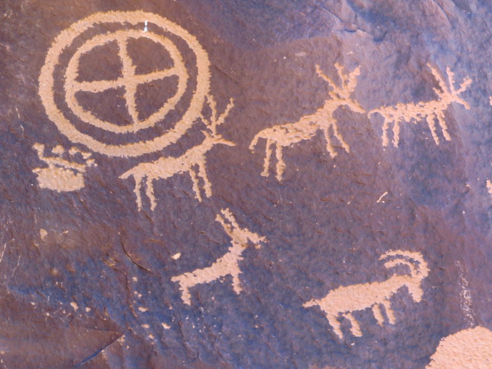 Petrogylphs at Canyonlands NP in Utah