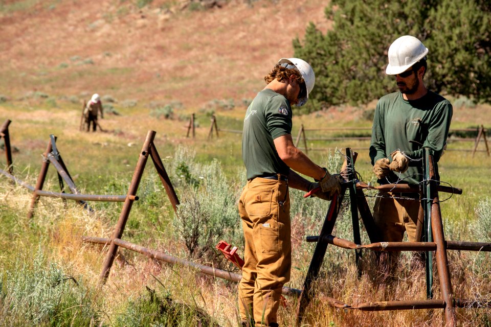 Americorps crew in the Eagle Lake Field Office