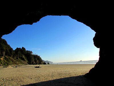 Hug Point at Pacific Coast in OR