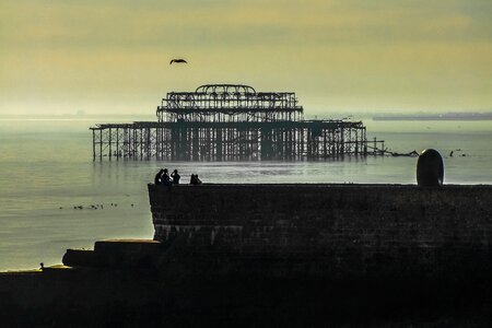 Brighton skeleton sea photo