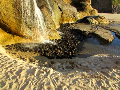 Hug Point at Pacific Coast in OR