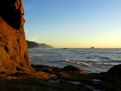 Hug Point at Pacific Coast in OR