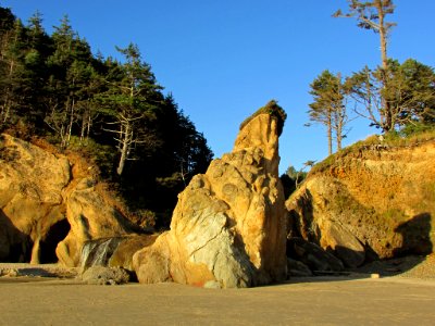 Hug Point at Pacific Coast in OR