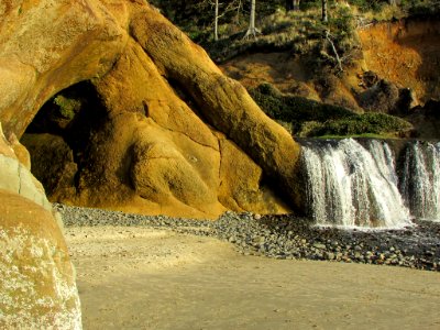 Hug Point at Pacific Coast in OR