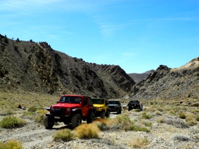 Jeeps in the Inyo Mountains
