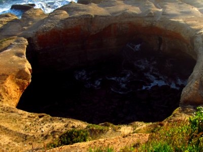 Sunset at Devils Punchbowl in OR