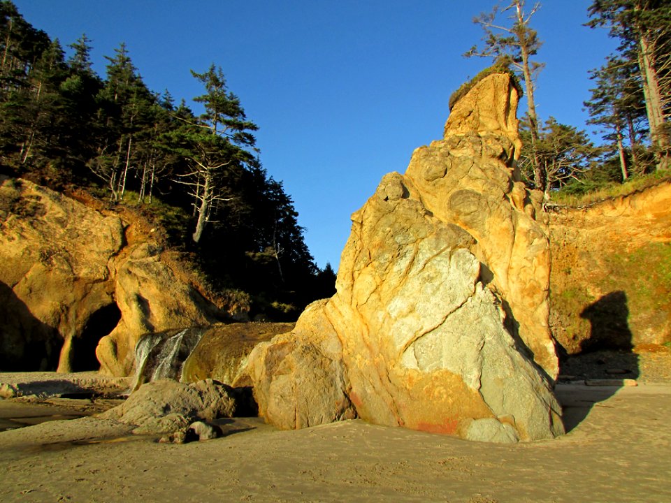 Hug Point at Pacific Coast in OR