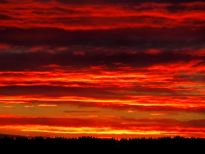 Sunset at Columbia River in Vancouver, WA