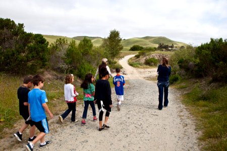 Students Hike at Fort Ord photo