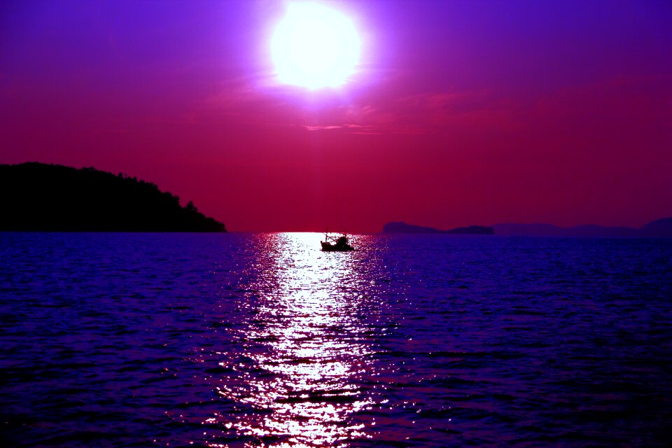 Sun nature blue