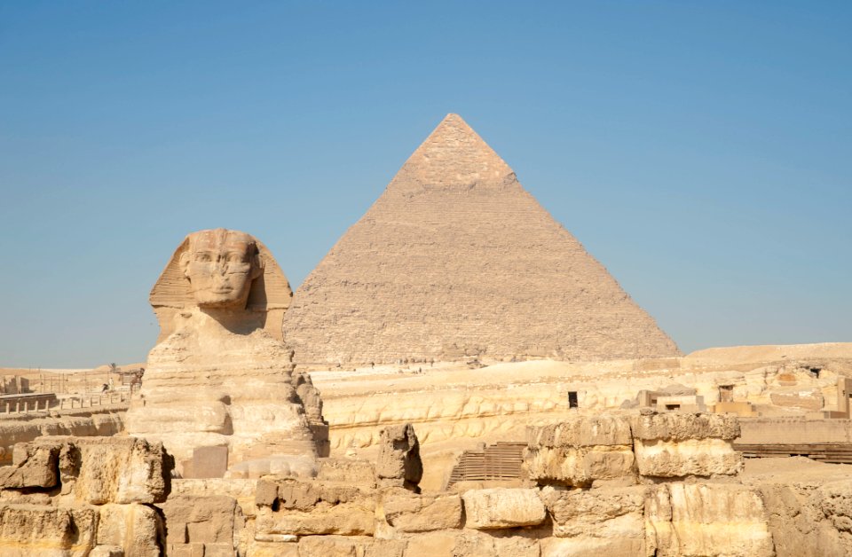 Sphinx and Pyramid