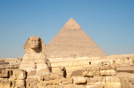 Sphinx and Pyramid photo