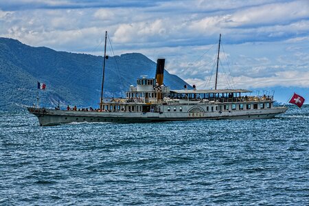 Ship steam powered sidewheelers photo