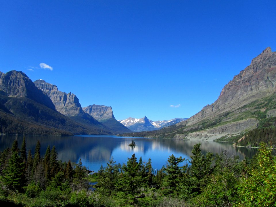 St. Mary Lake at Glacier NP in MT