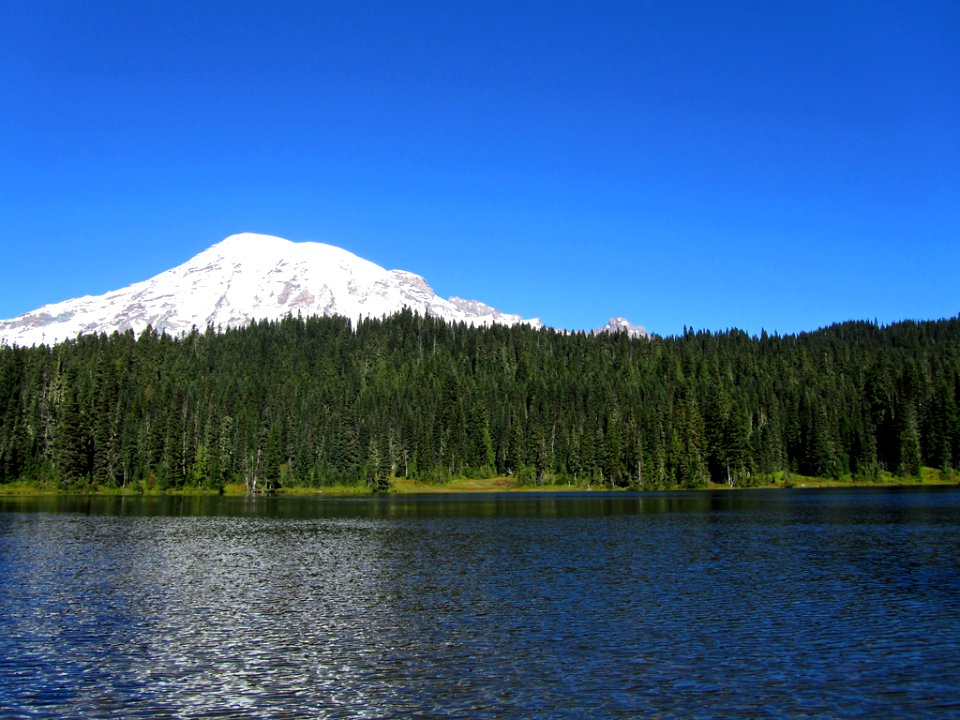 Reflection Lake at Mt. Rainier NP in WA