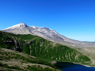 Spirit Lake at Mt. St. Helens NM in Washington photo