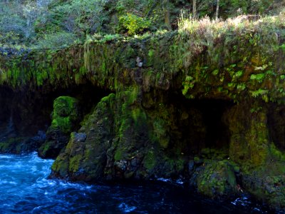 Spirit Falls Trail on Little White Salmon River in WA photo