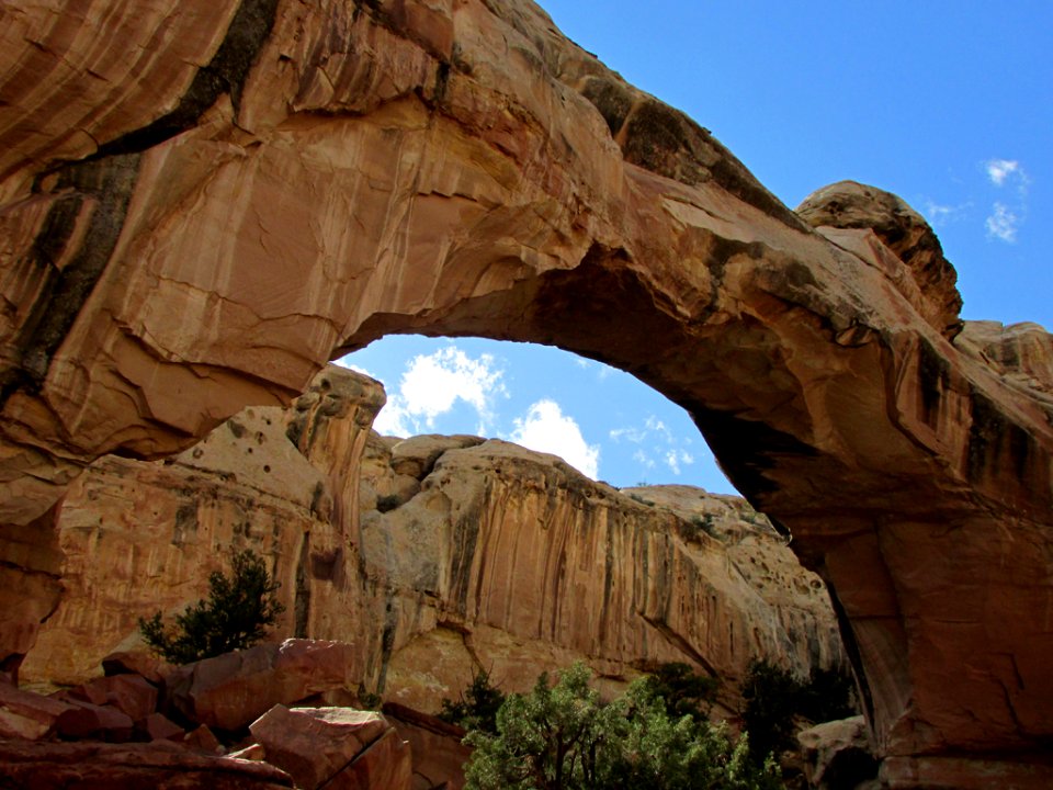 Hickman Natural Bridge at Capitol Reef NP in Utah
