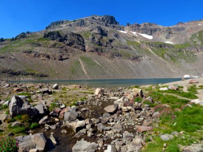Goat Lake at Goat Rocks Wilderness in WA